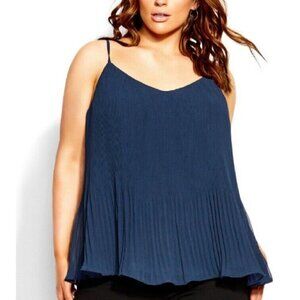 City Chic Teal Swing Tank